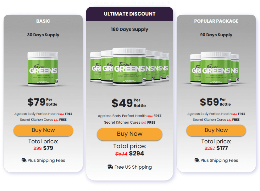 Tonic Greens Review Prices